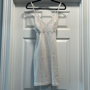 Windsor party Dress white/tan